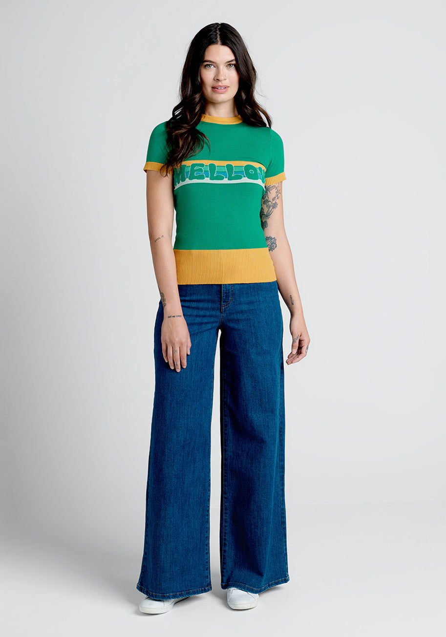 A Mellow Hello Knit Top