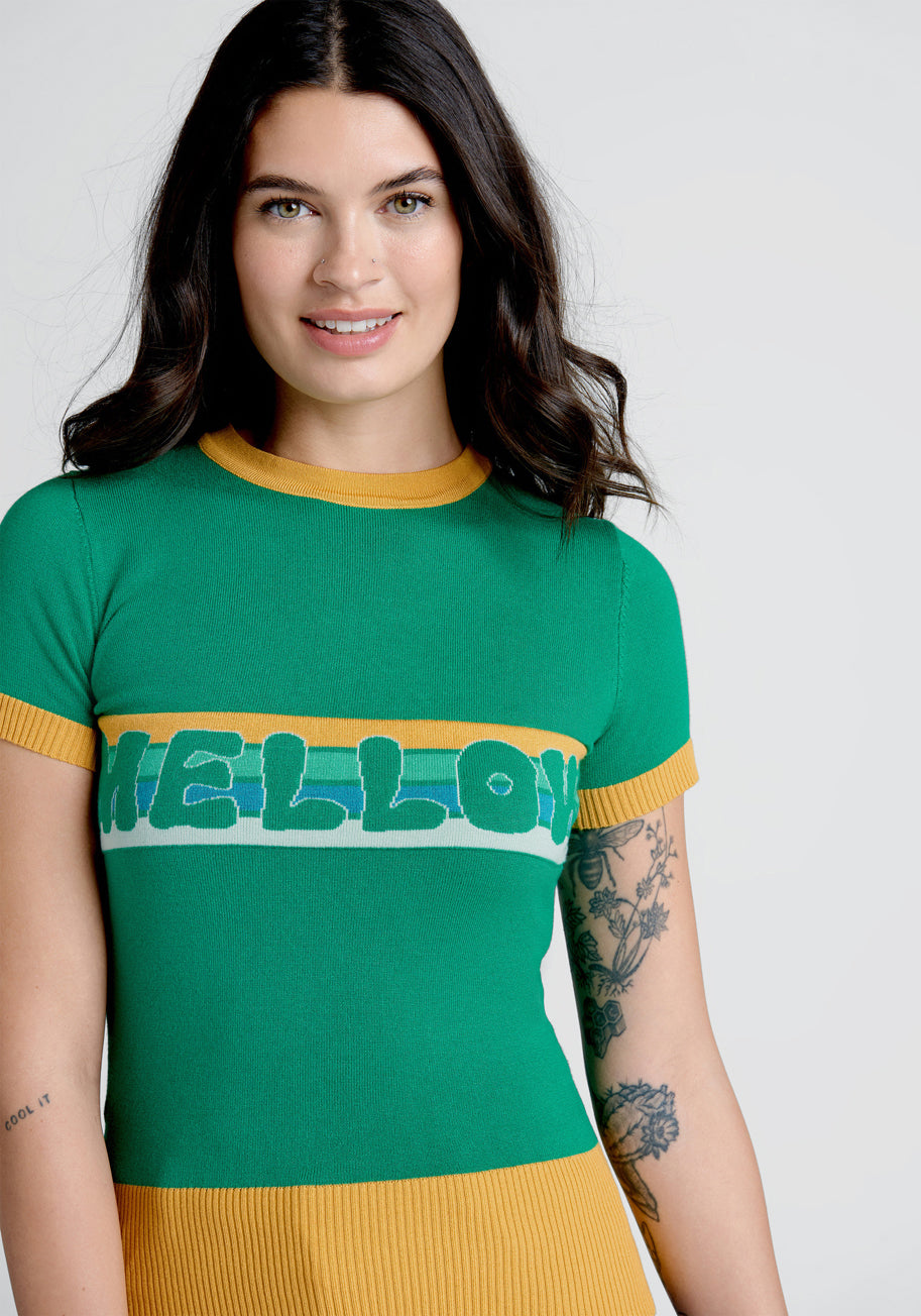 A Mellow Hello Knit Top