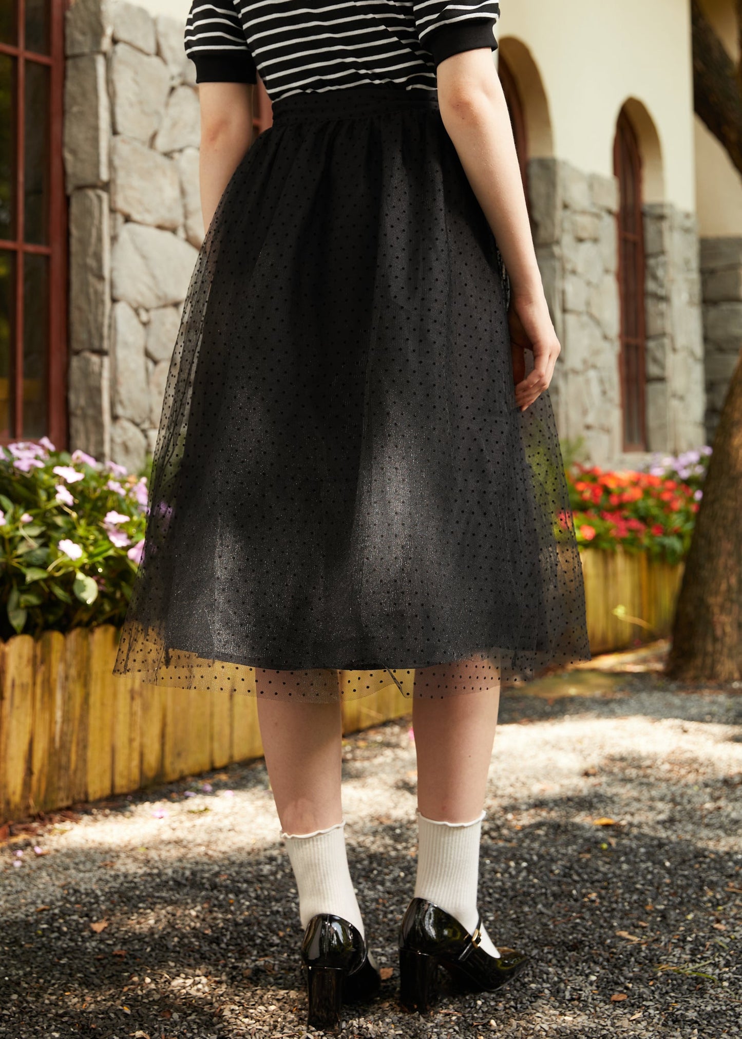 Spotted Across The Room Skirt