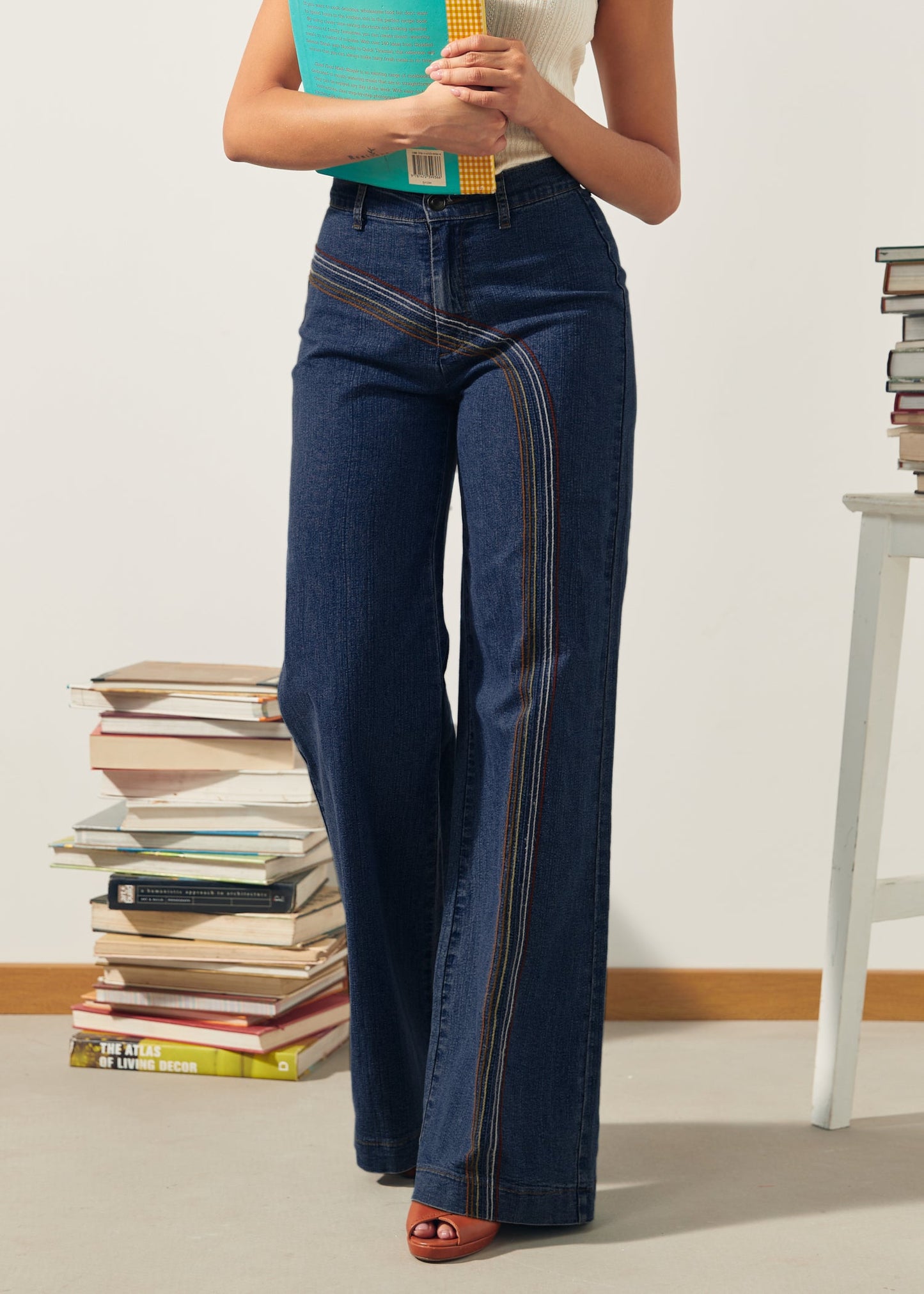 Rainbow With Me Wide-Leg Jeans