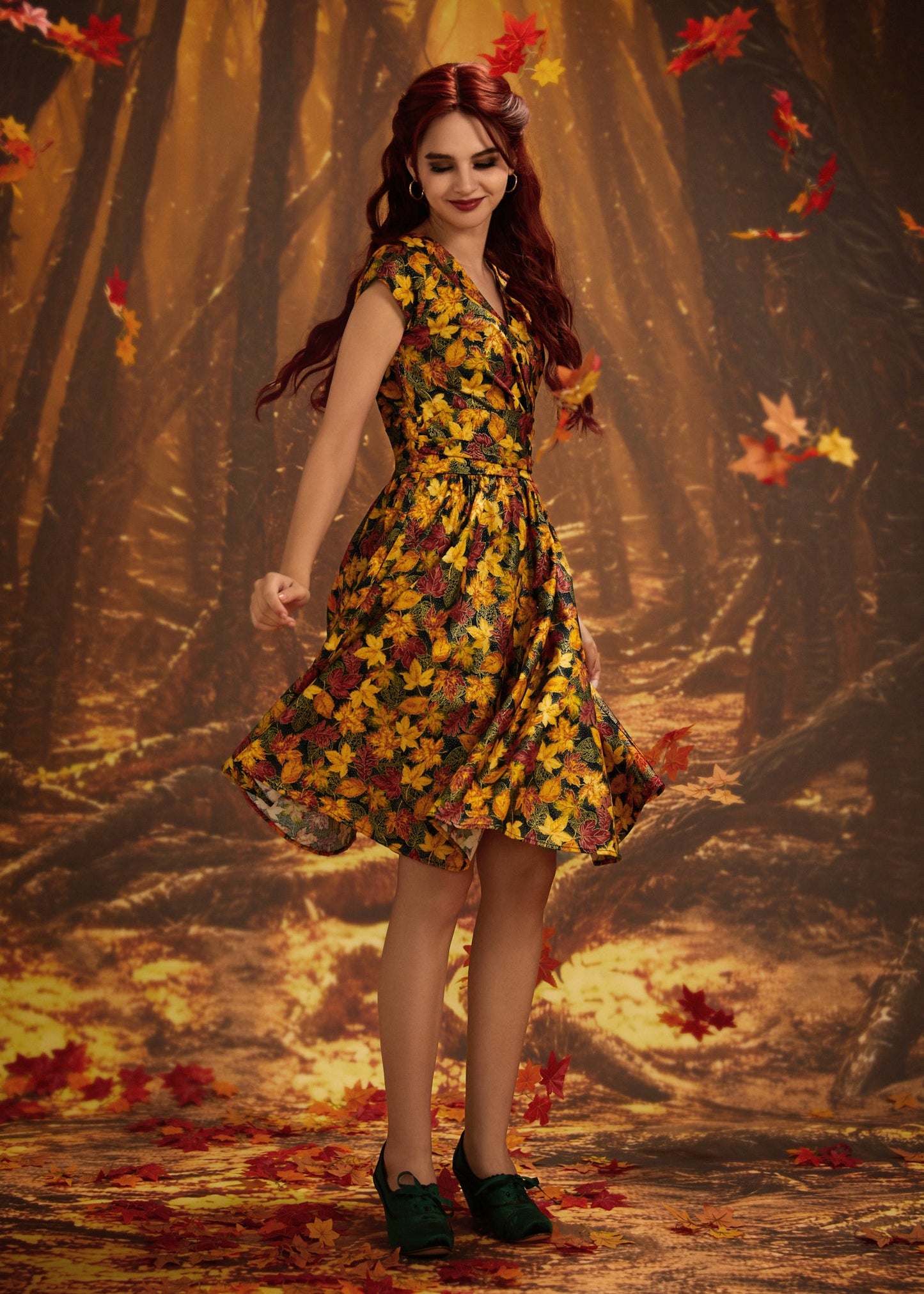 Leaves Greta Dress