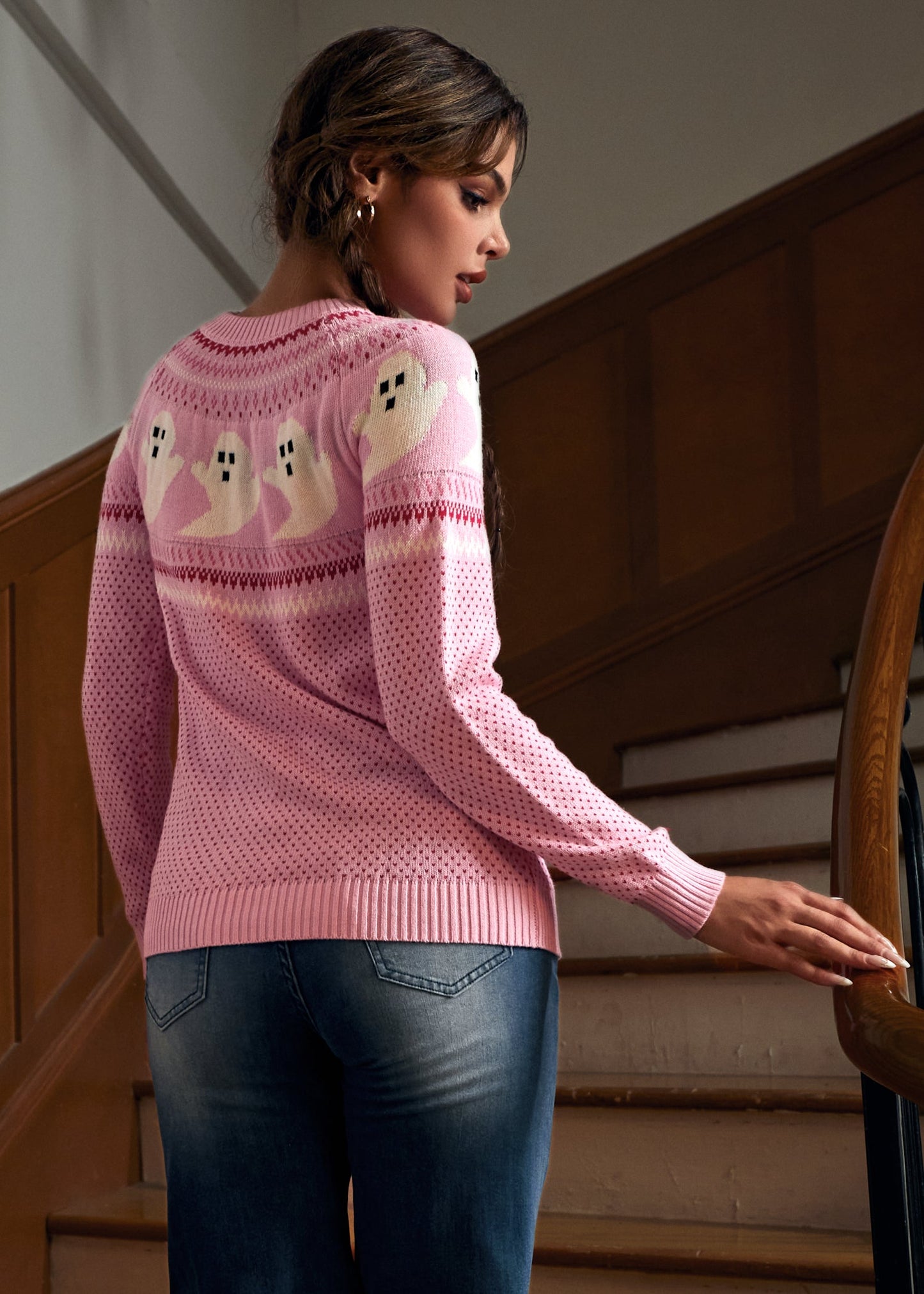 You've Been Ghosted Fair Isle Sweater