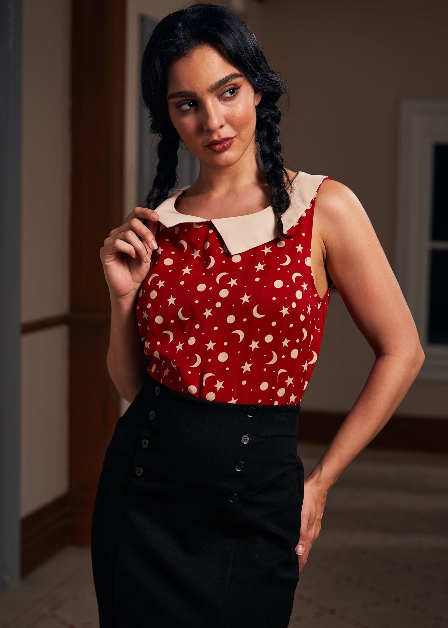 Harvest Moon Melodies Collared Top