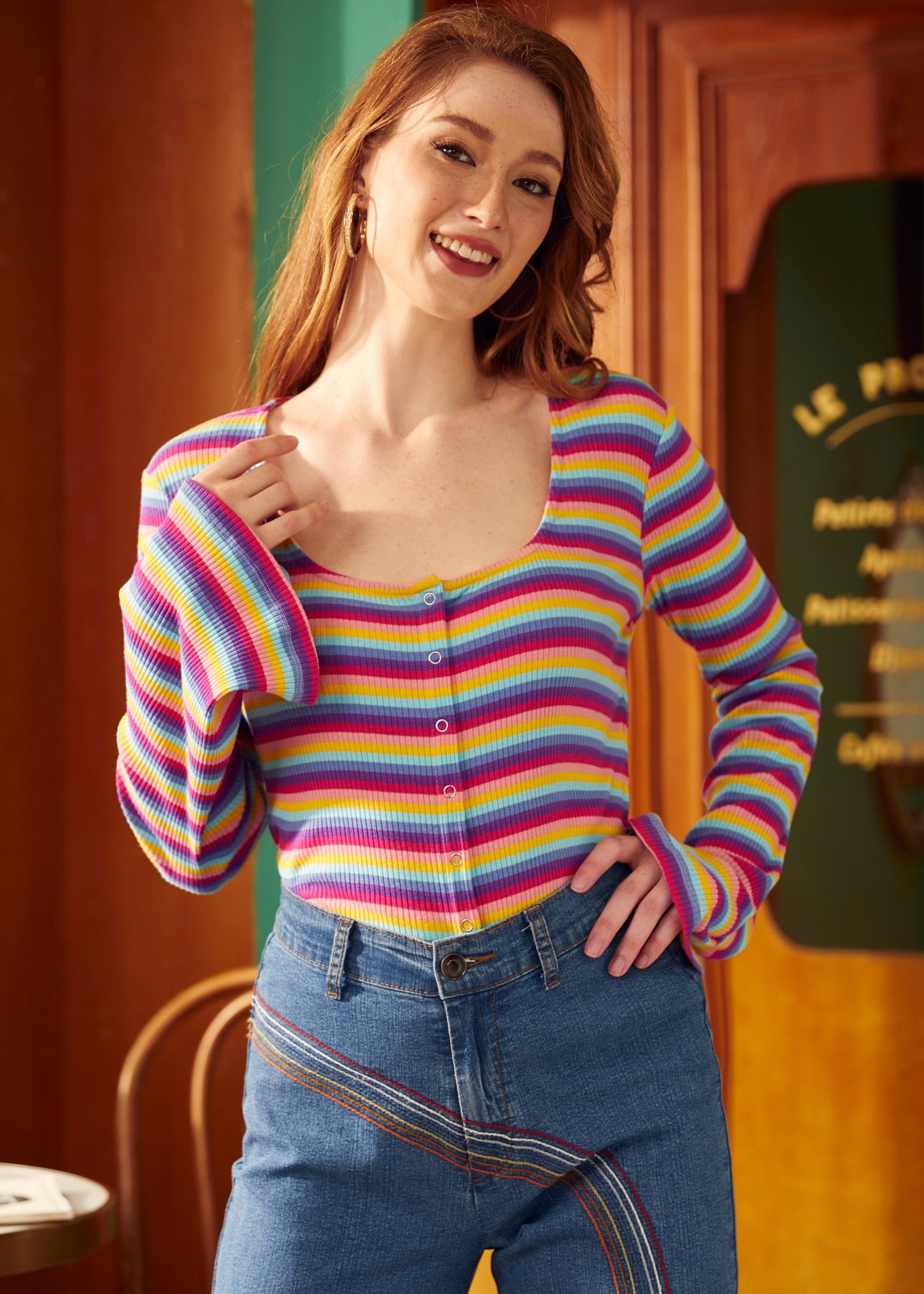 Lost in Love Bell Sleeve Top