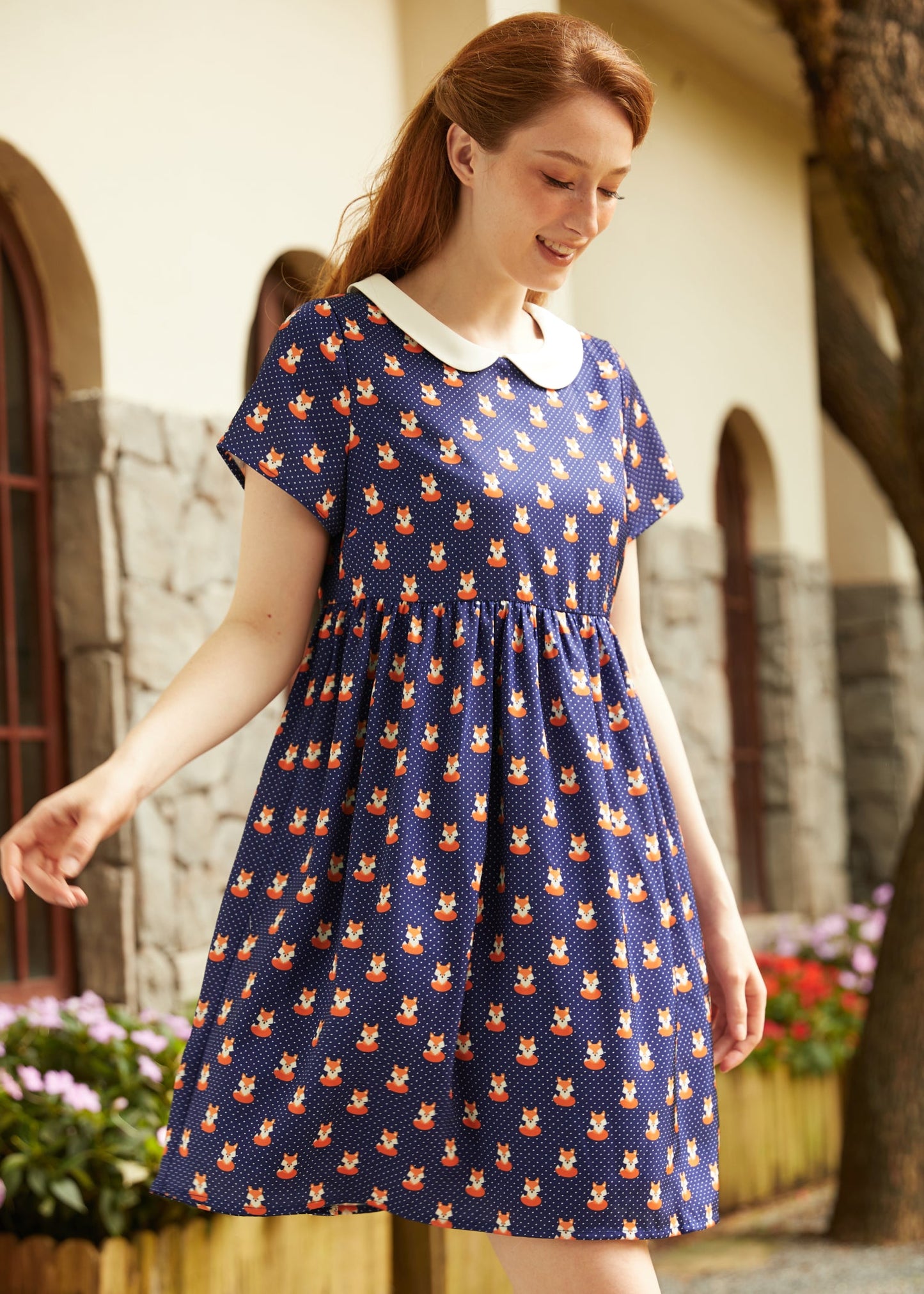 Whimsy & Wonder Collar Empire Dress