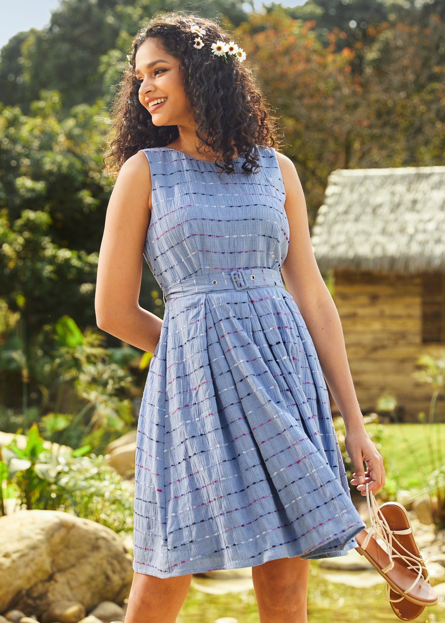 Sailor's Reverie Fit & Flare Dress
