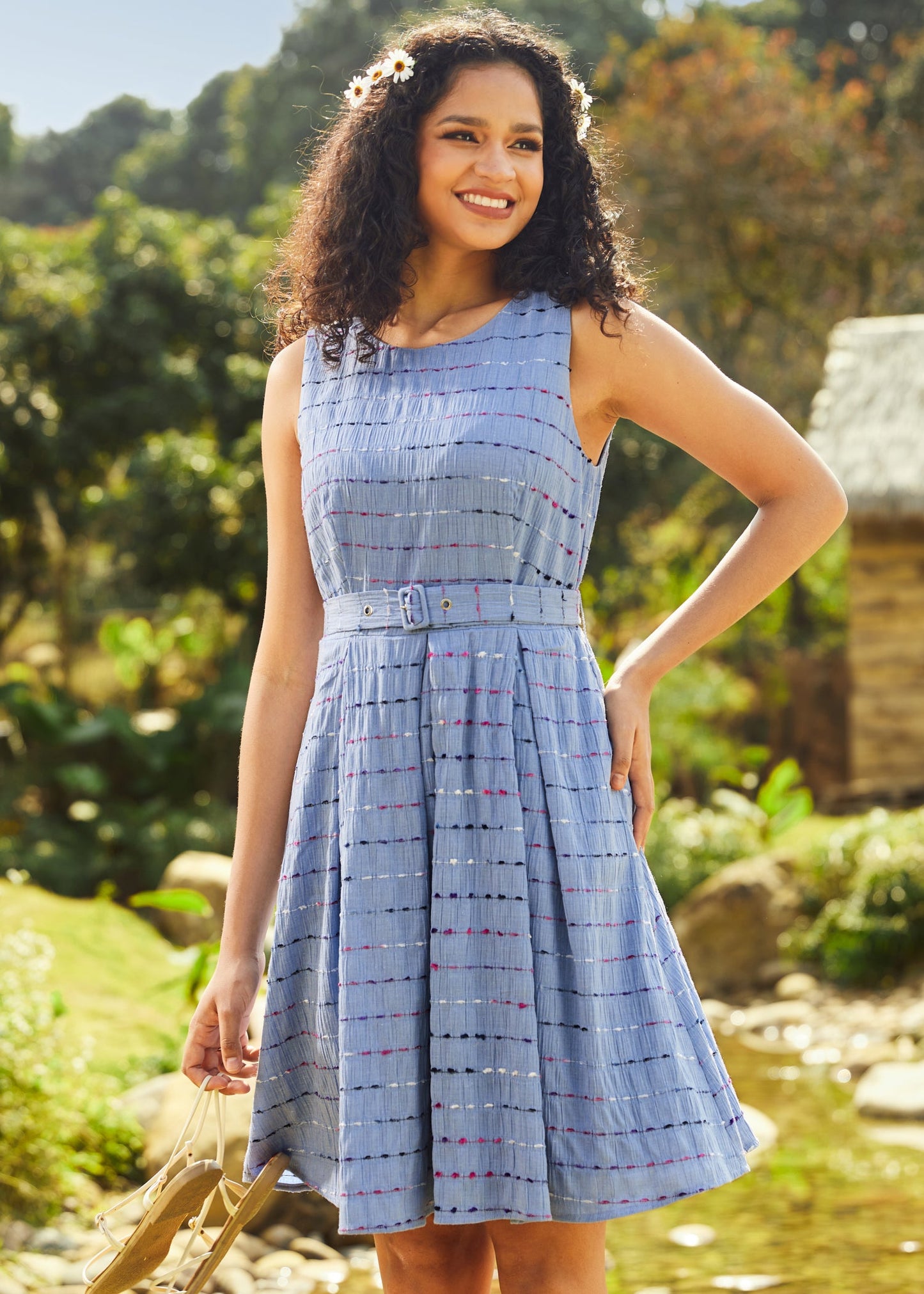 Sailor's Reverie Fit & Flare Dress