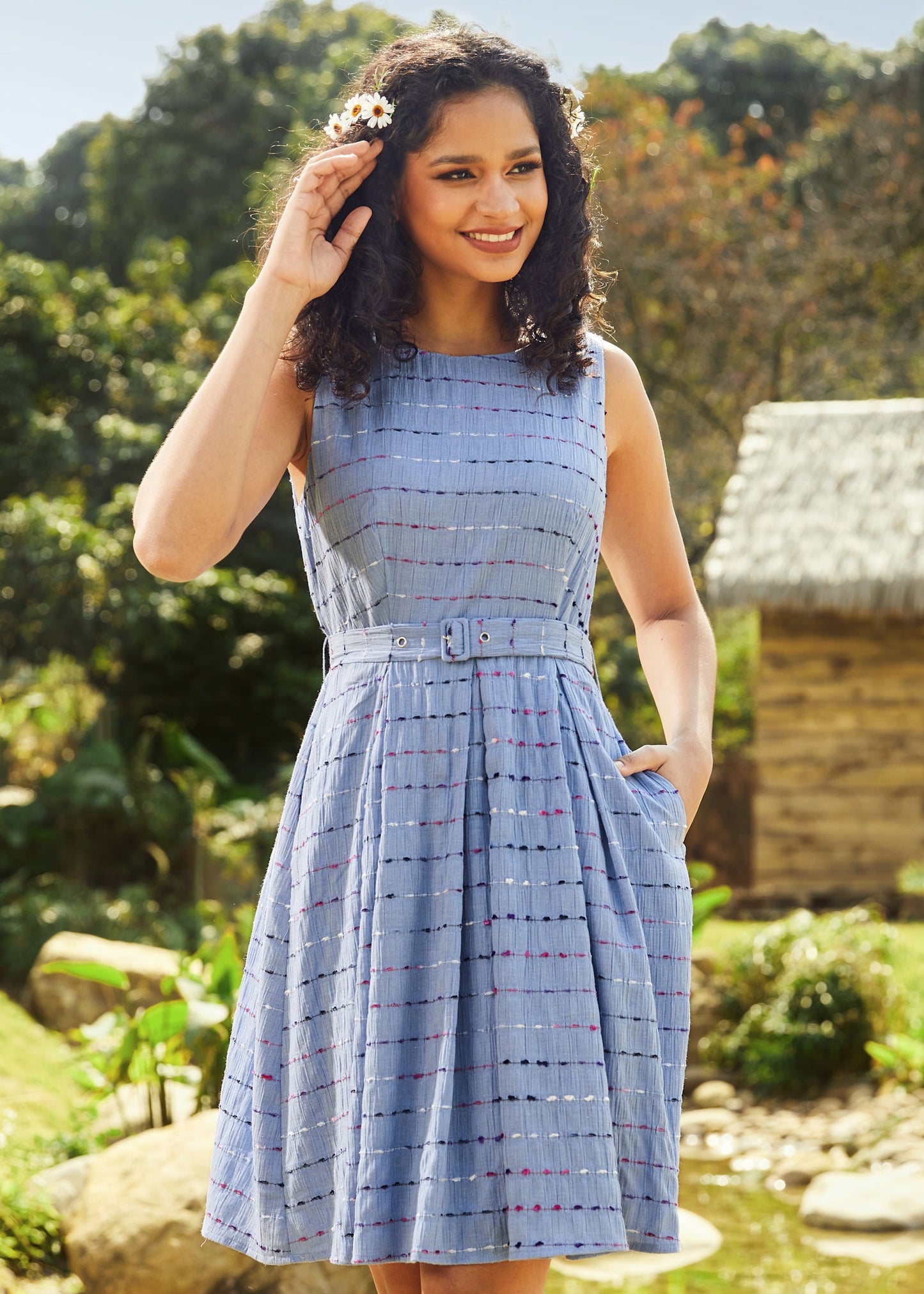 Sailor's Reverie Fit & Flare Dress