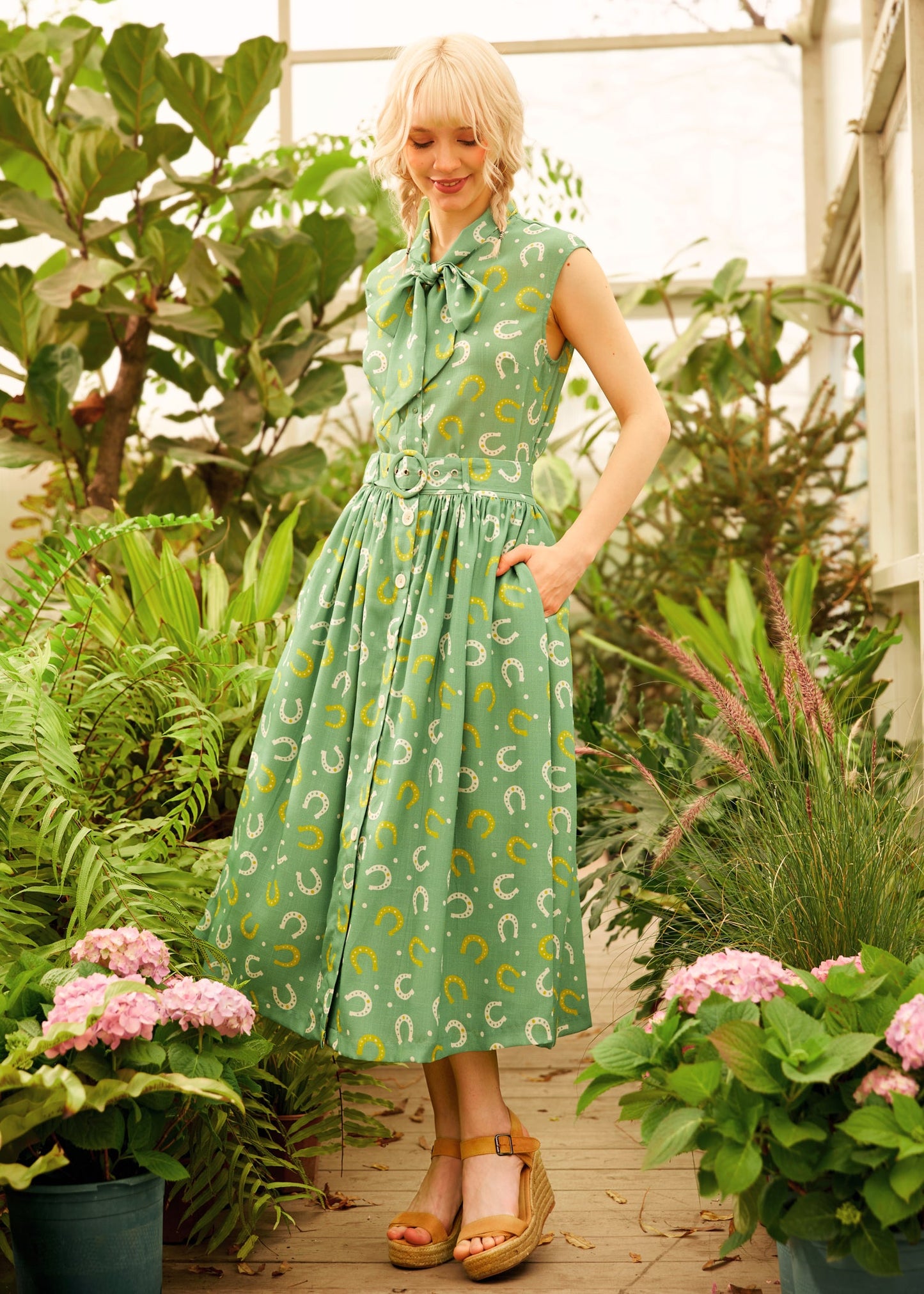 The Garden Stroll Bow Blouse