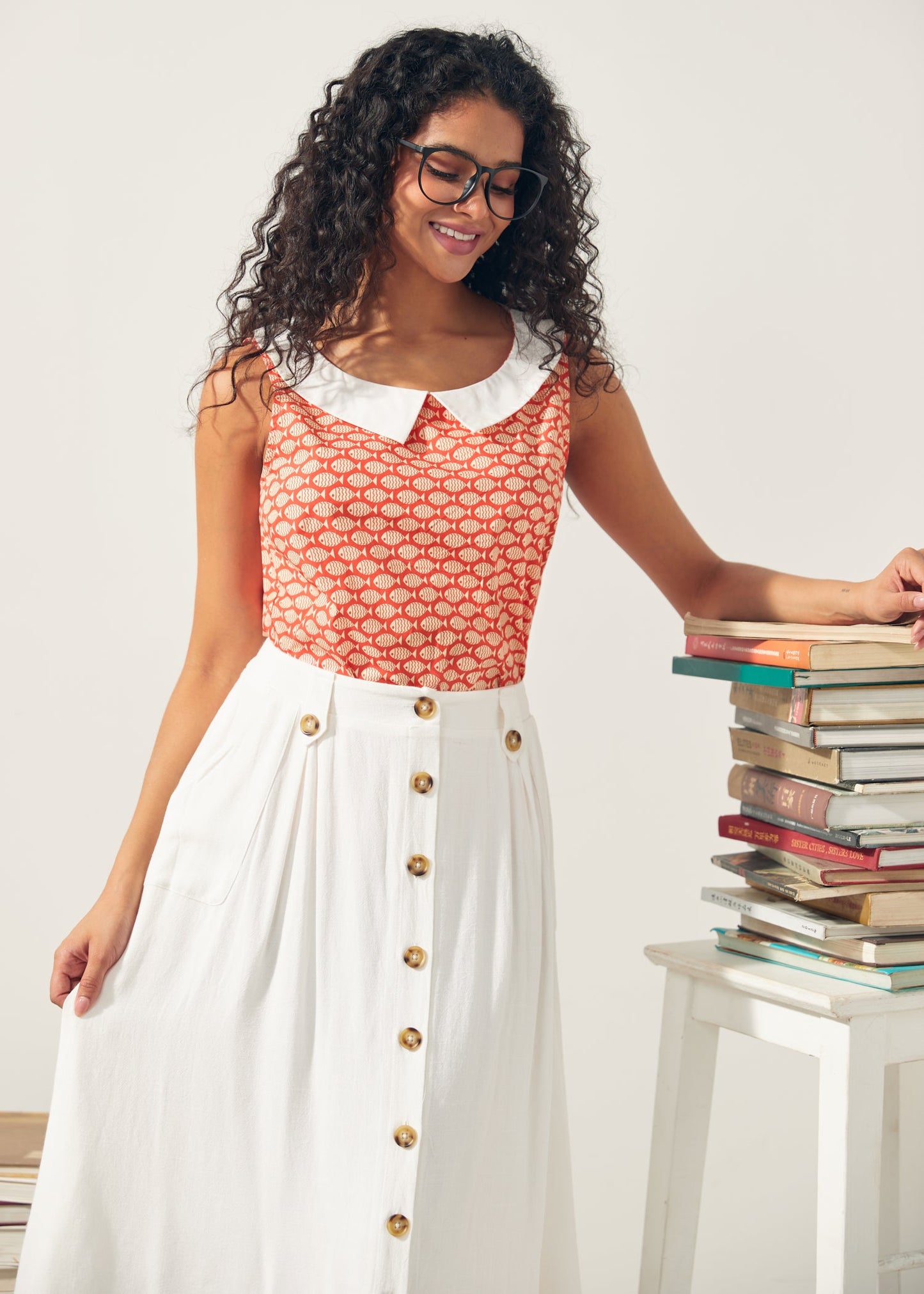 The Class Act Collar Top