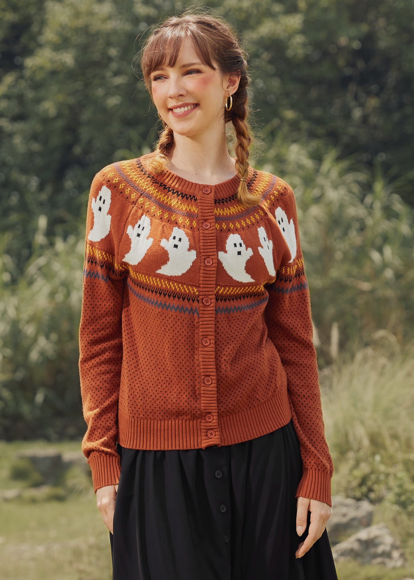 You've Been Ghosted Fair Isle Cardigan