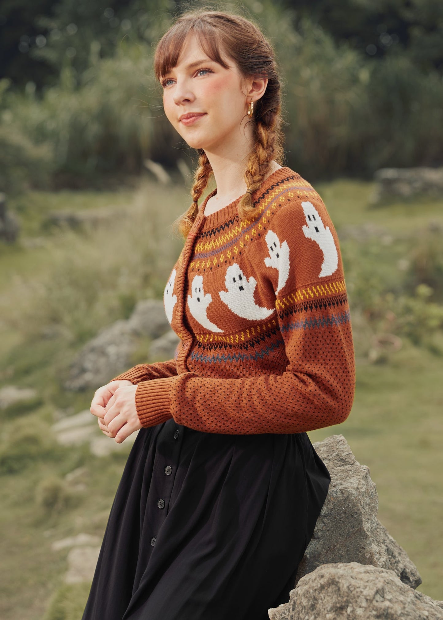 You've Been Ghosted Fair Isle Cardigan