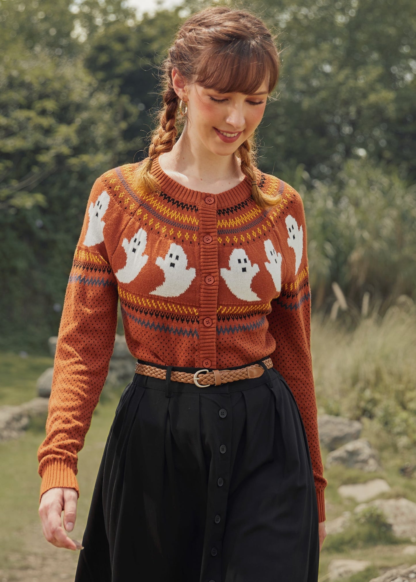You've Been Ghosted Fair Isle Cardigan