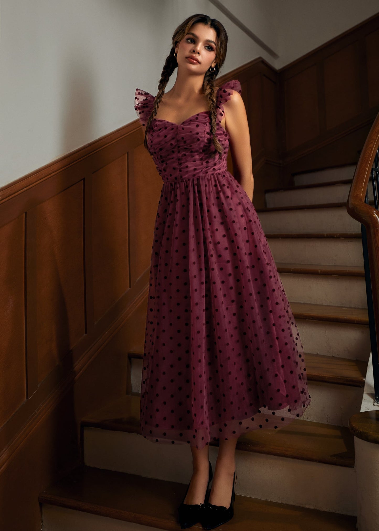 Midsummer Flutter Fit & Flare Dress