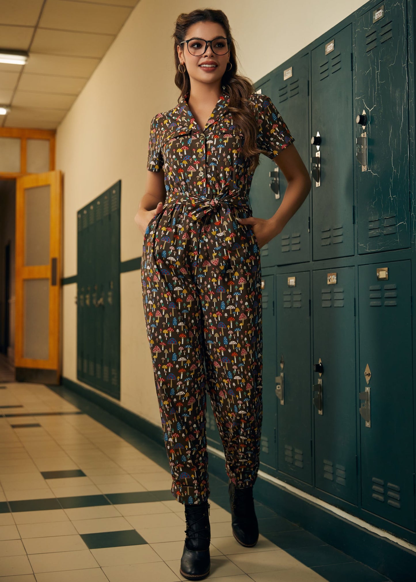 Mushroom About Town Jumpsuit