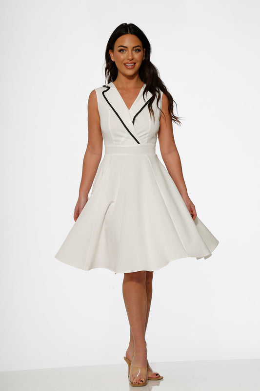 White Jenny Swing Dress