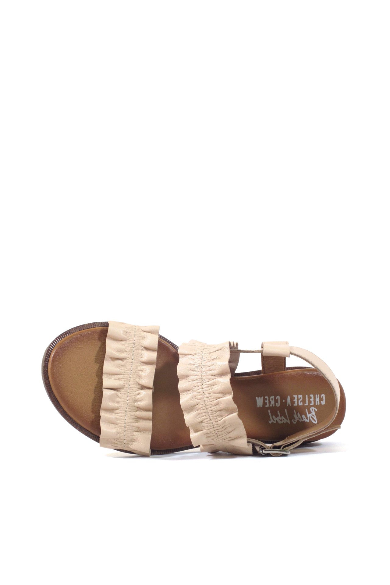 Roche Ruched Leather Sandals