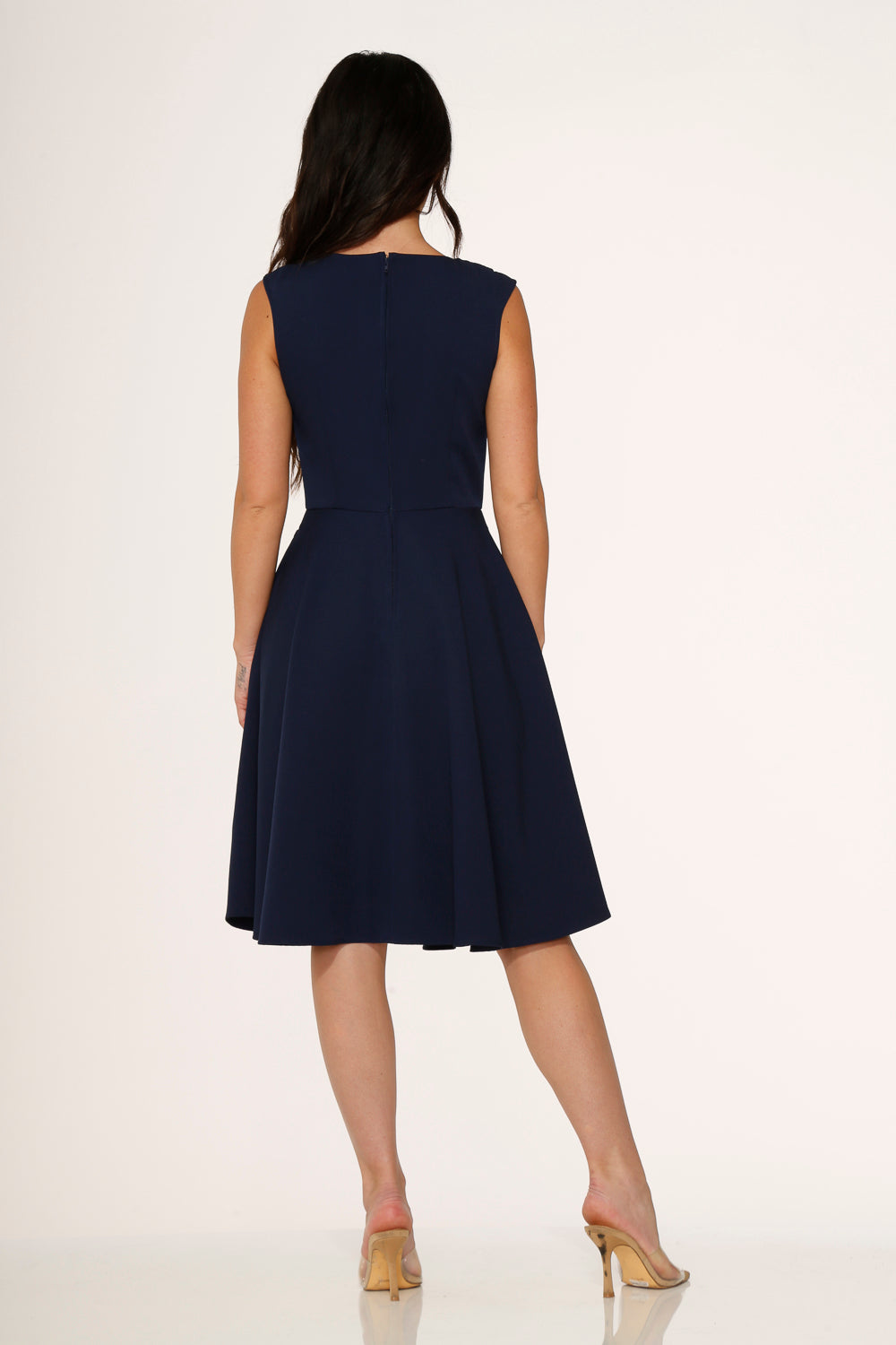 Navy Blue Swing Dress