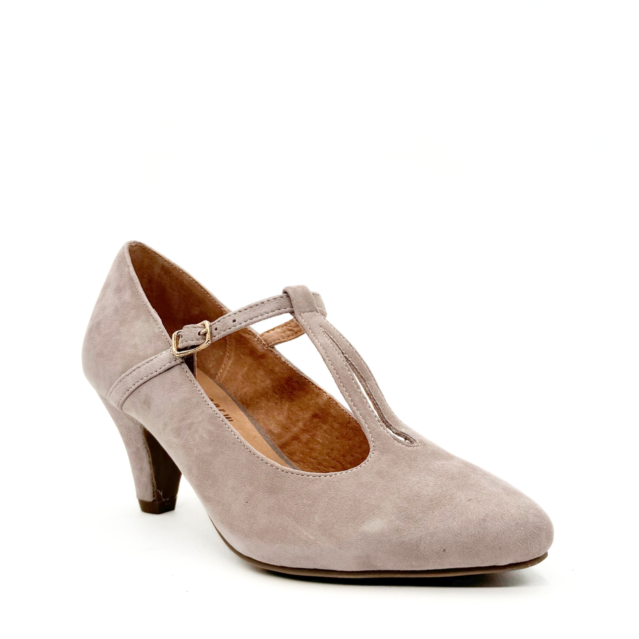 Gin T-Strap Heels