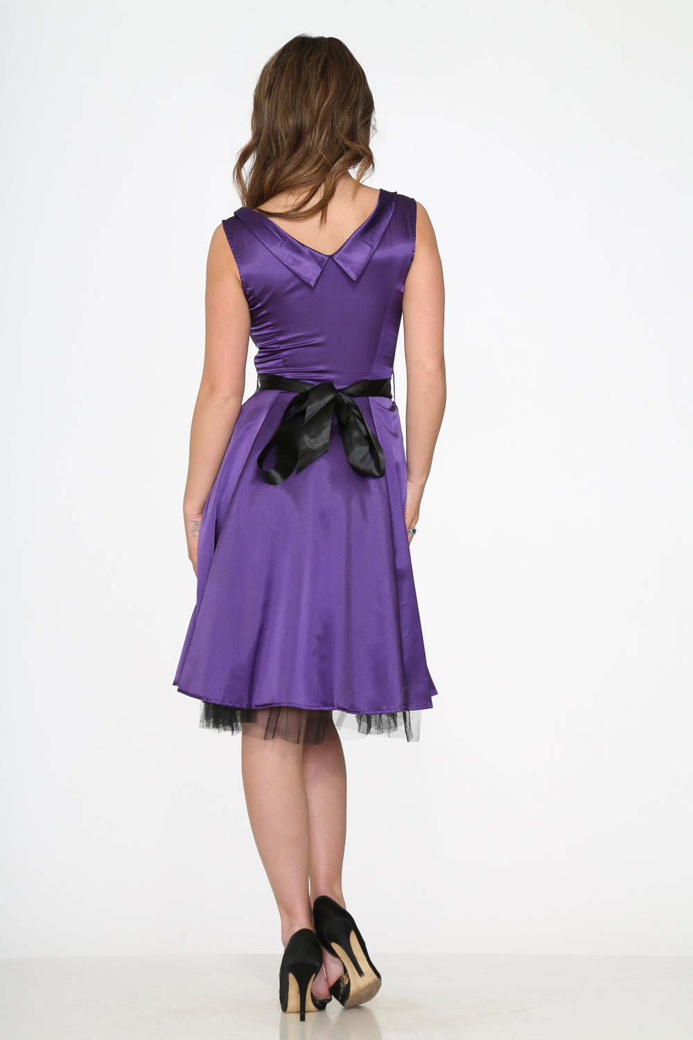 Purple Occastional Swing Dress