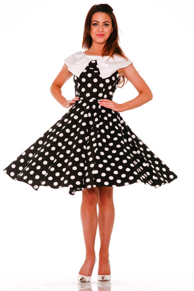 Black Molly Swing Dress