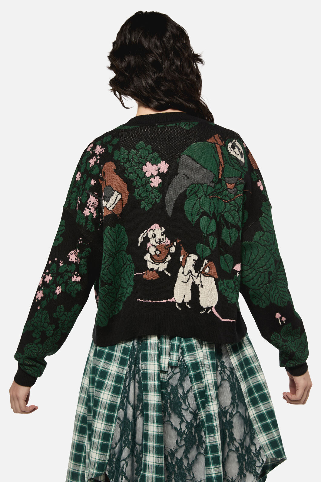 Keeper Of The Woods Graphic Knit Cardigan
