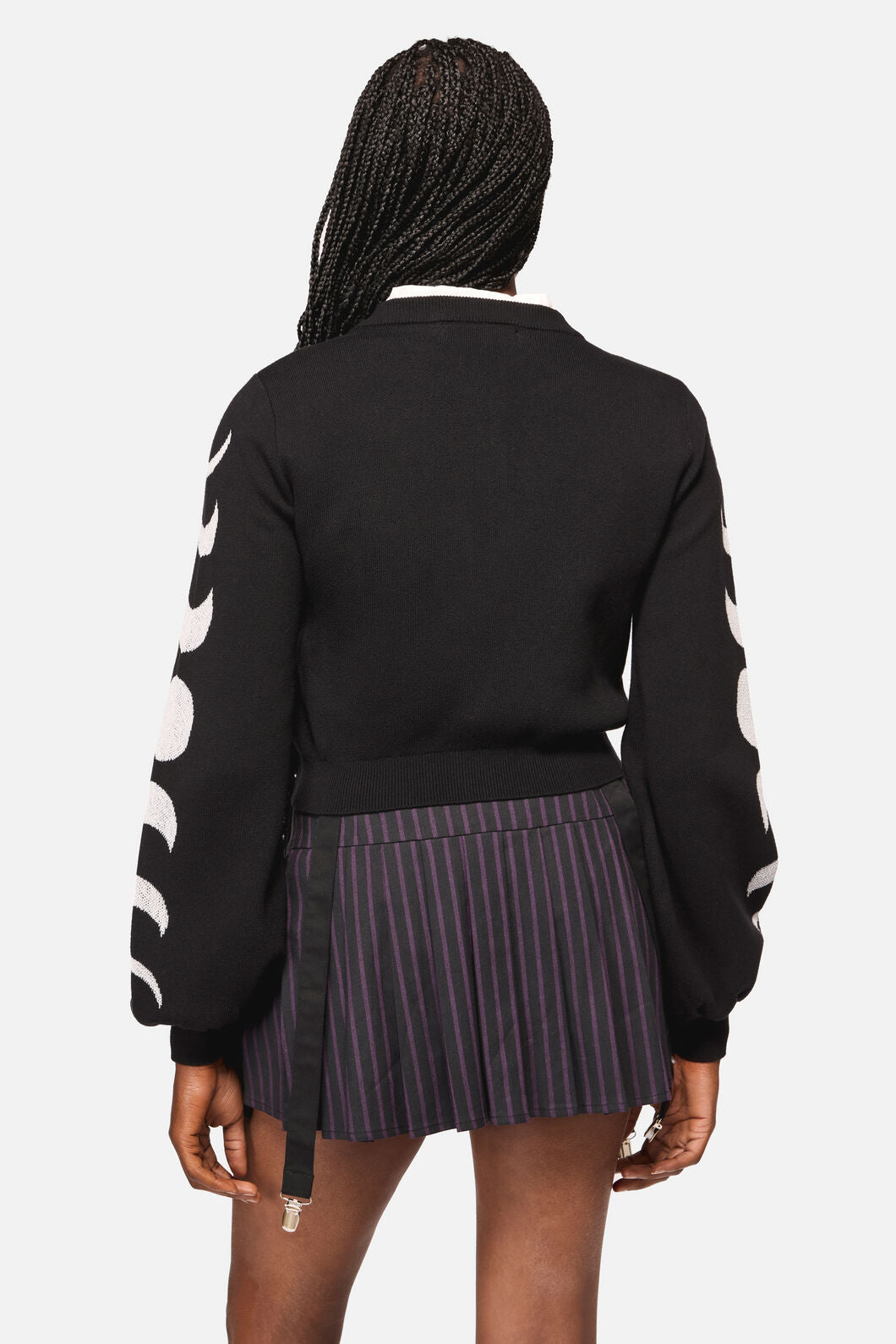 Moon Phase Goth Cardigan