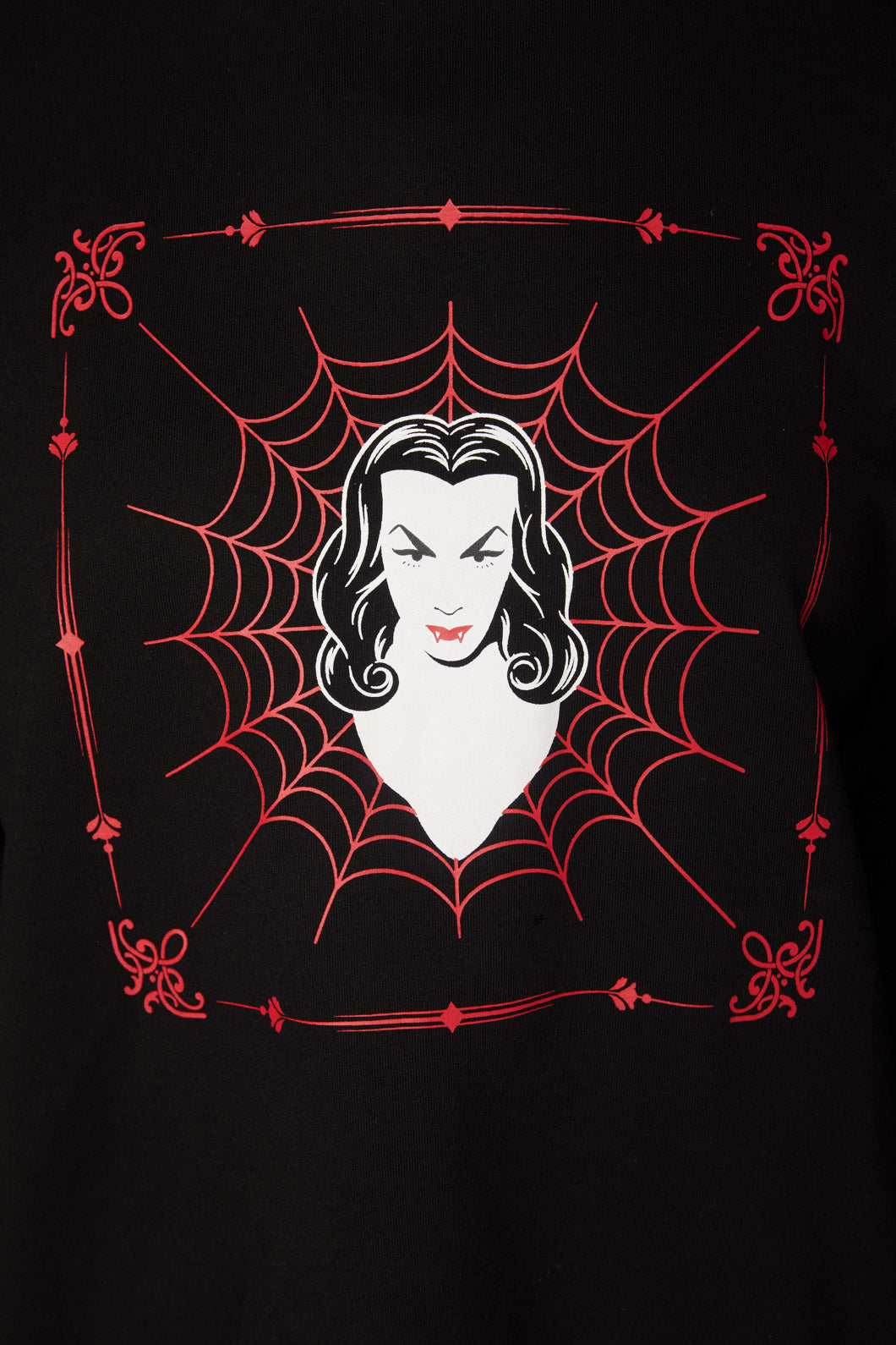 Vampire Print Sweatshirt