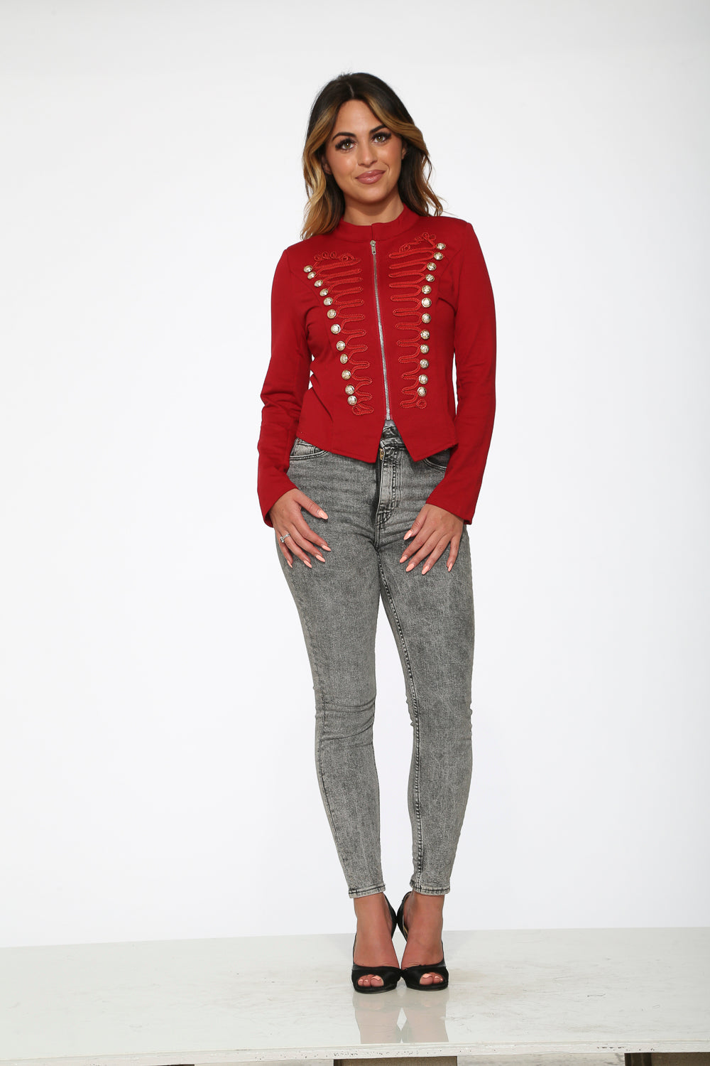 Red Military Jacket