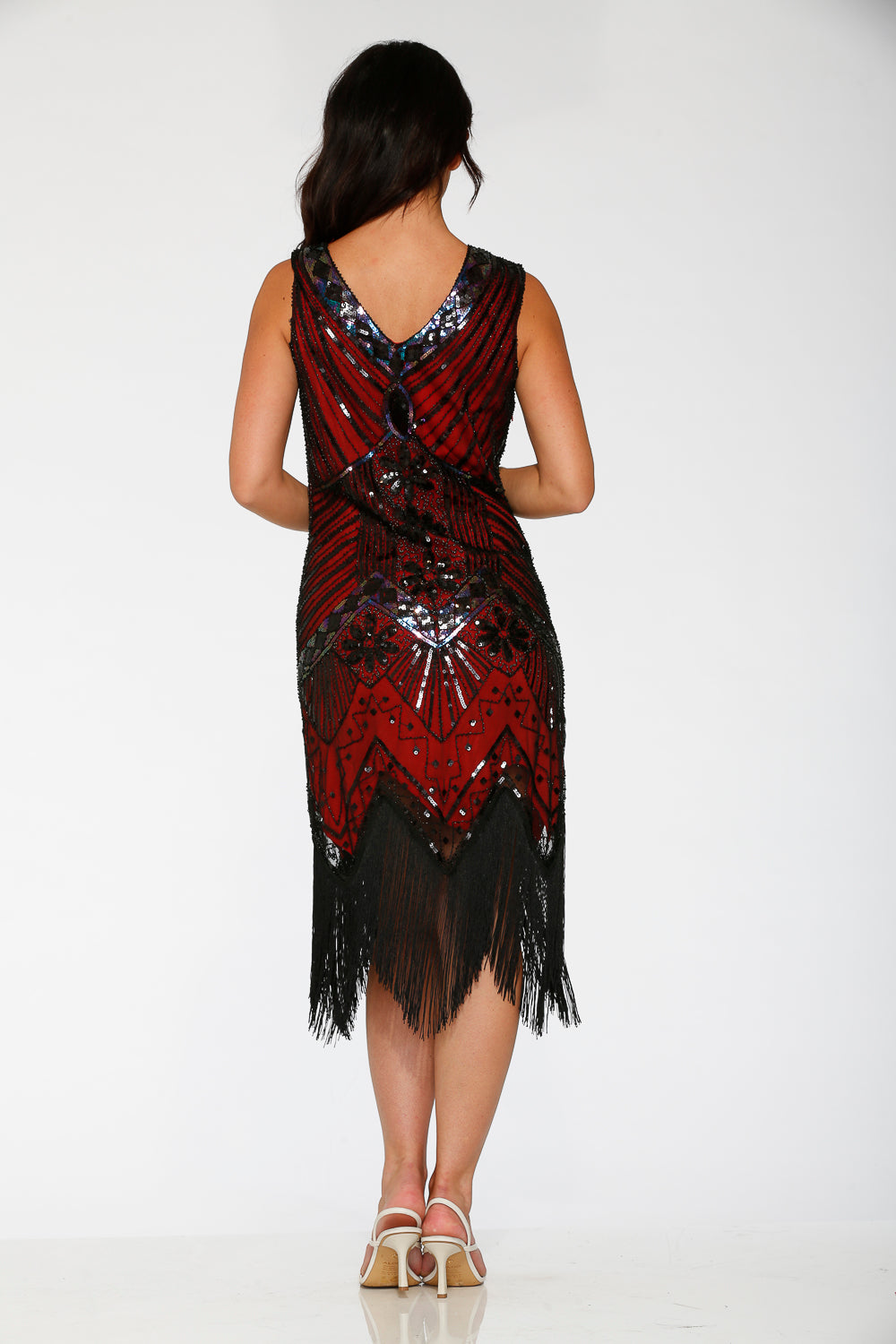Black & Red Flapper Dress