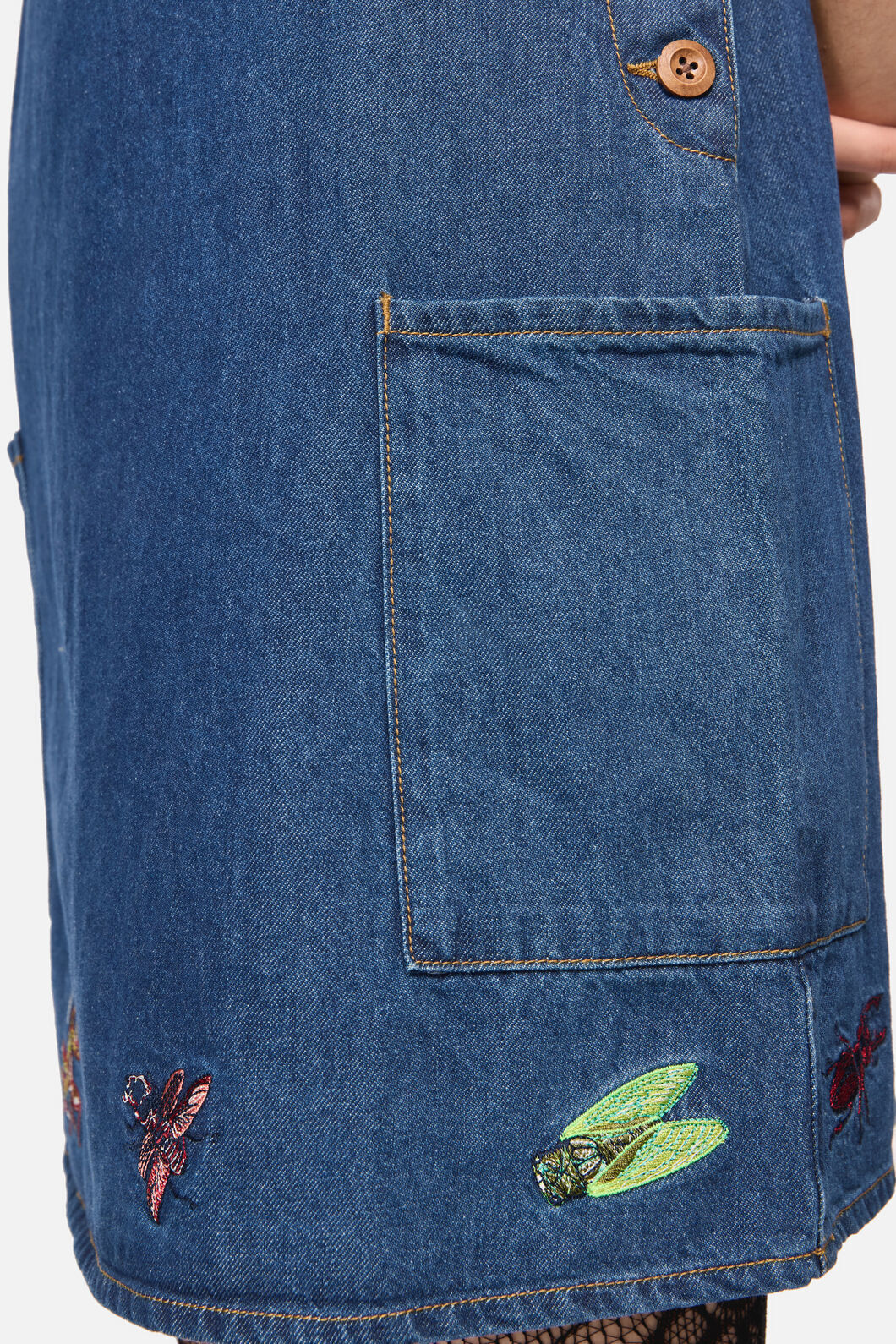 Bugs Galore Embroidered Pinafore