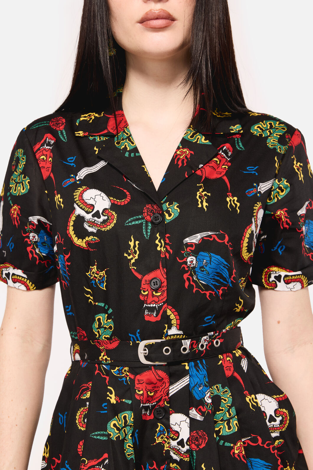 Dangerous Grunge Print Dress