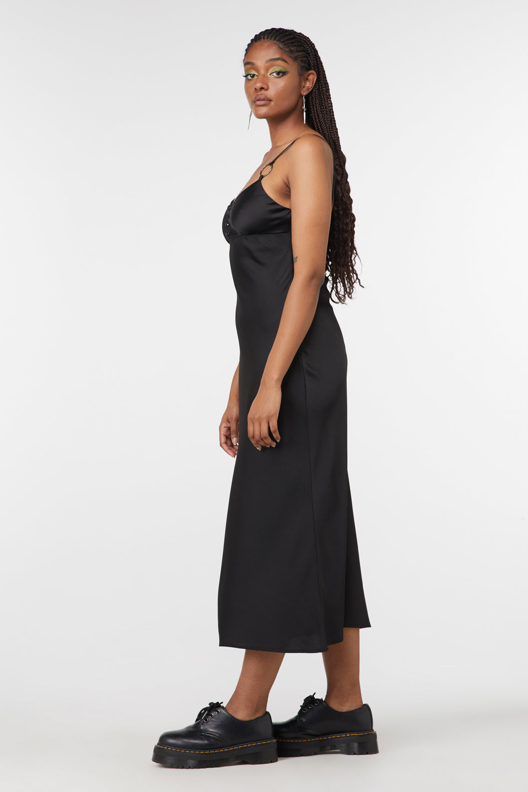 Lizzie Satin Bias Cut Dress