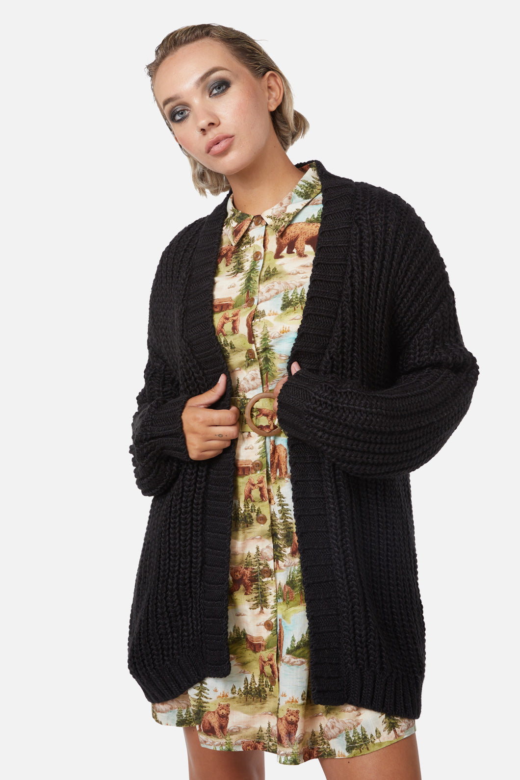 Field Work Chunky Knit Cardi