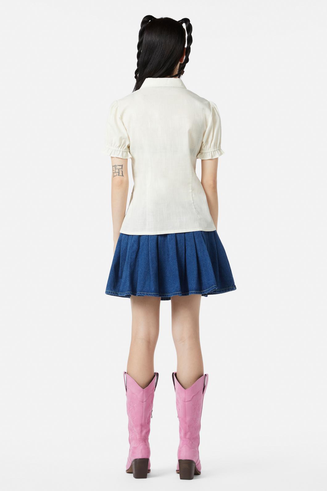 Meowdy Badge Blouse