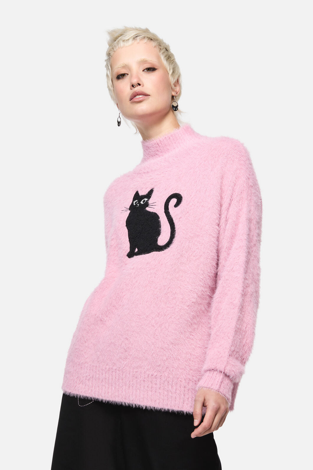 Catkins Boucle Knit Sweater