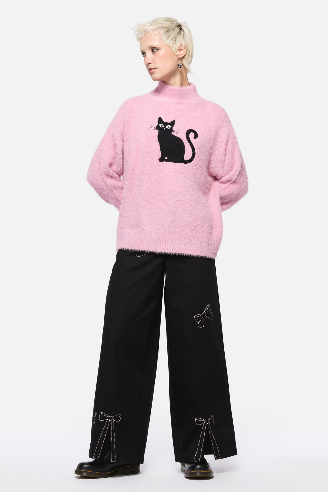 Catkins Boucle Knit Sweater