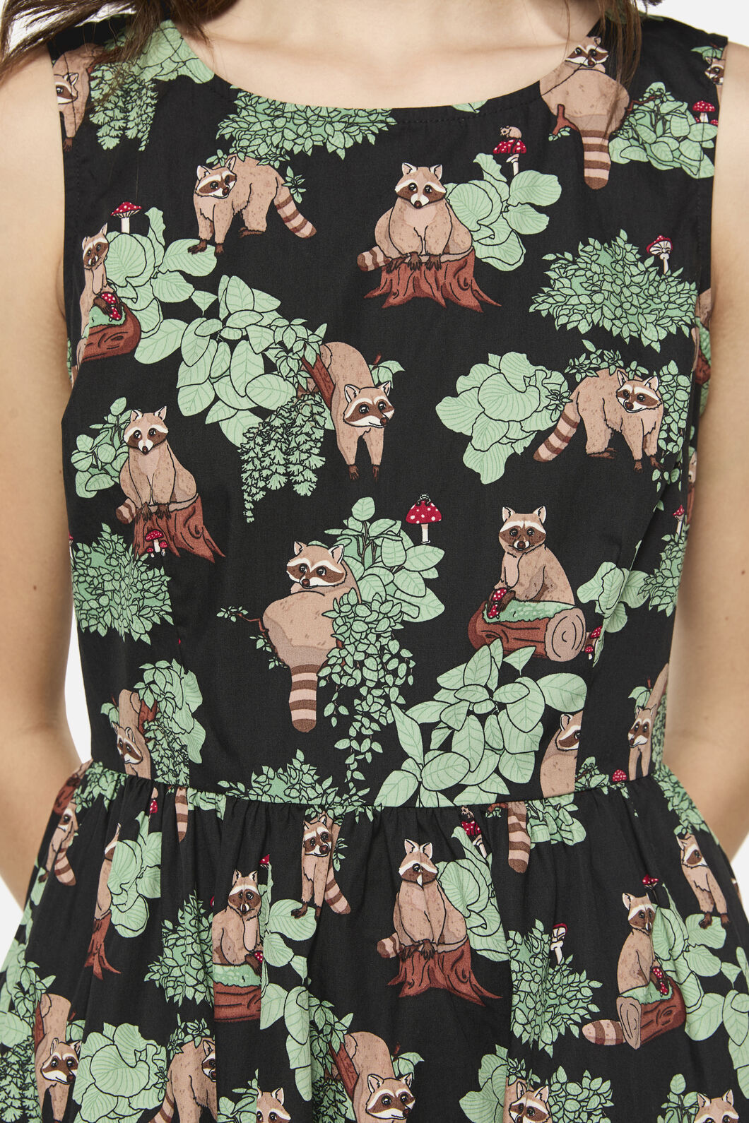 Haus Of Raccoon Print Dress
