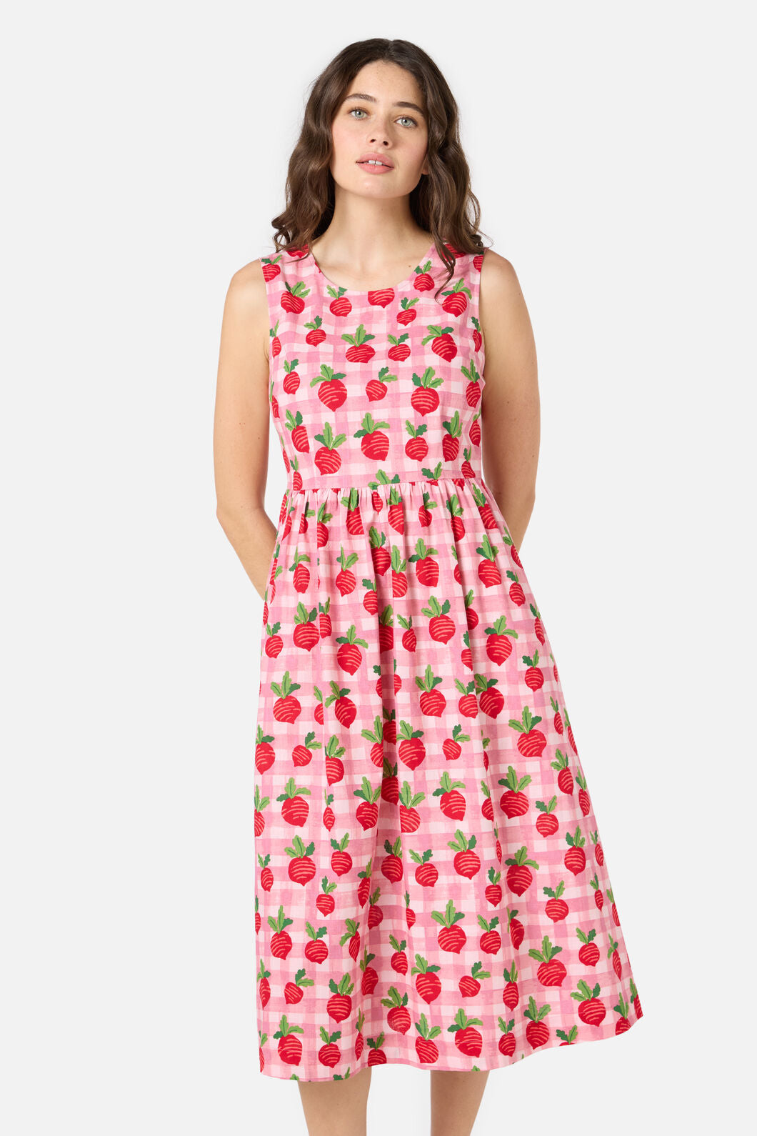 Radish Picnic Midi Dress