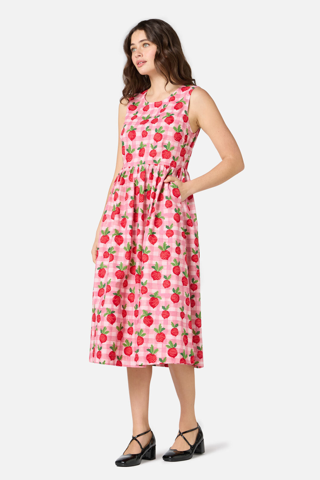Radish Picnic Midi Dress
