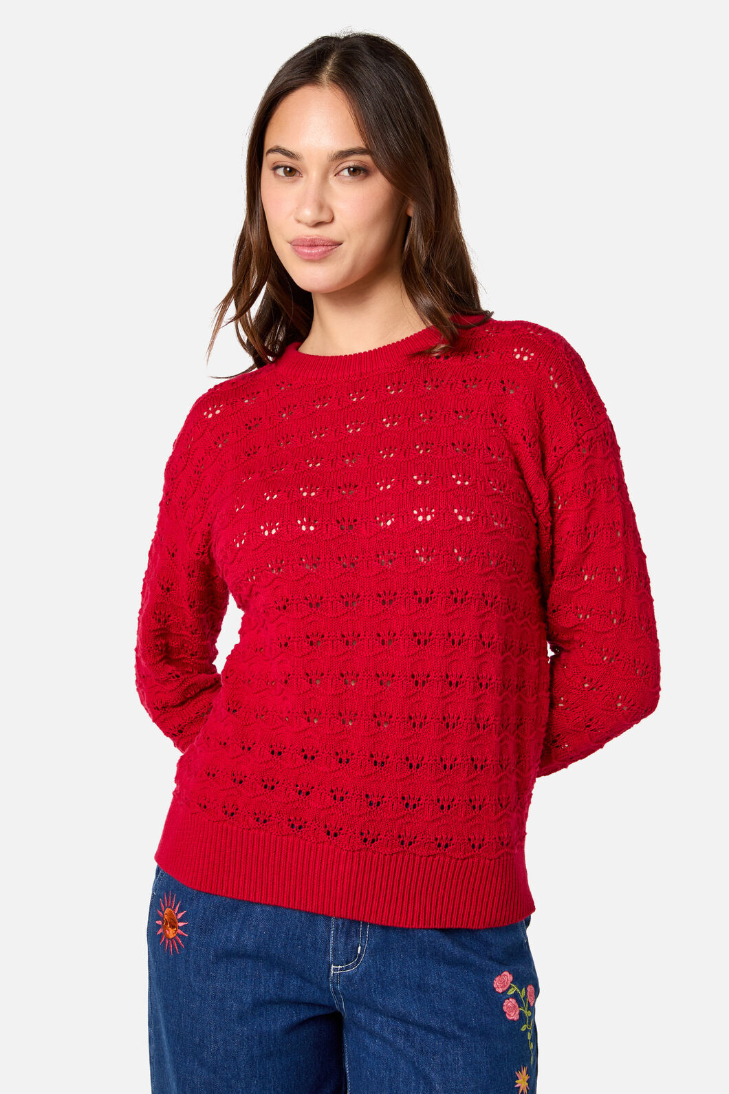 Bea Lacey Knit Sweater