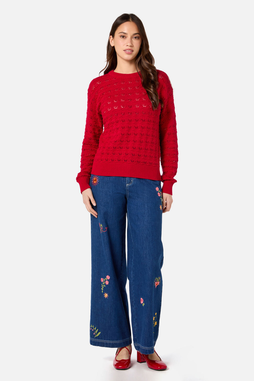 Bea Lacey Knit Sweater