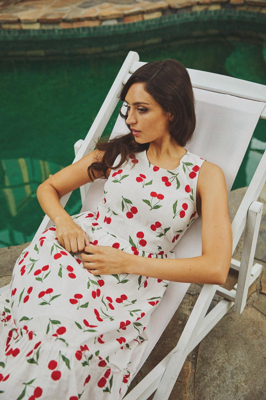 Cherry Girl Midi Dress