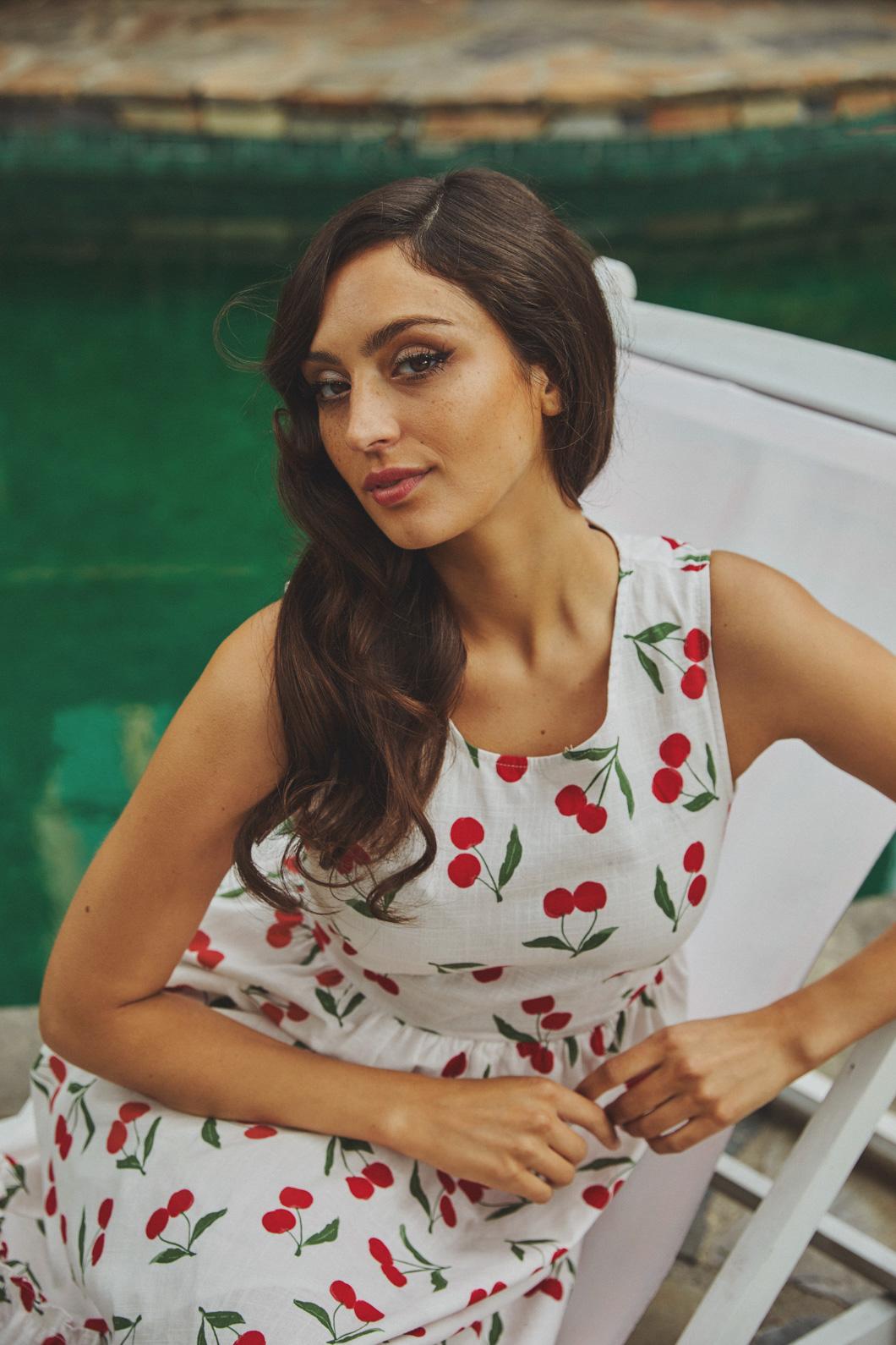 Cherry Girl Midi Dress