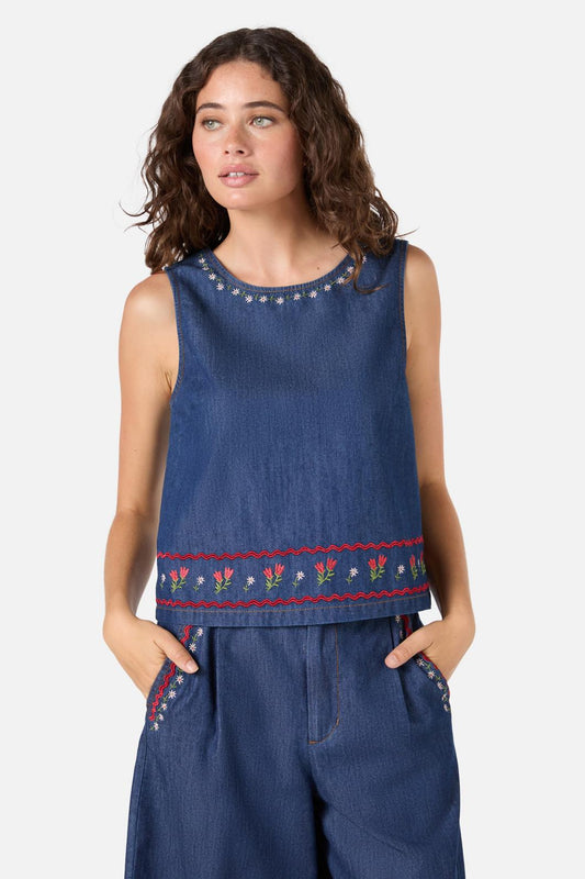 Meadow Embroidered Top