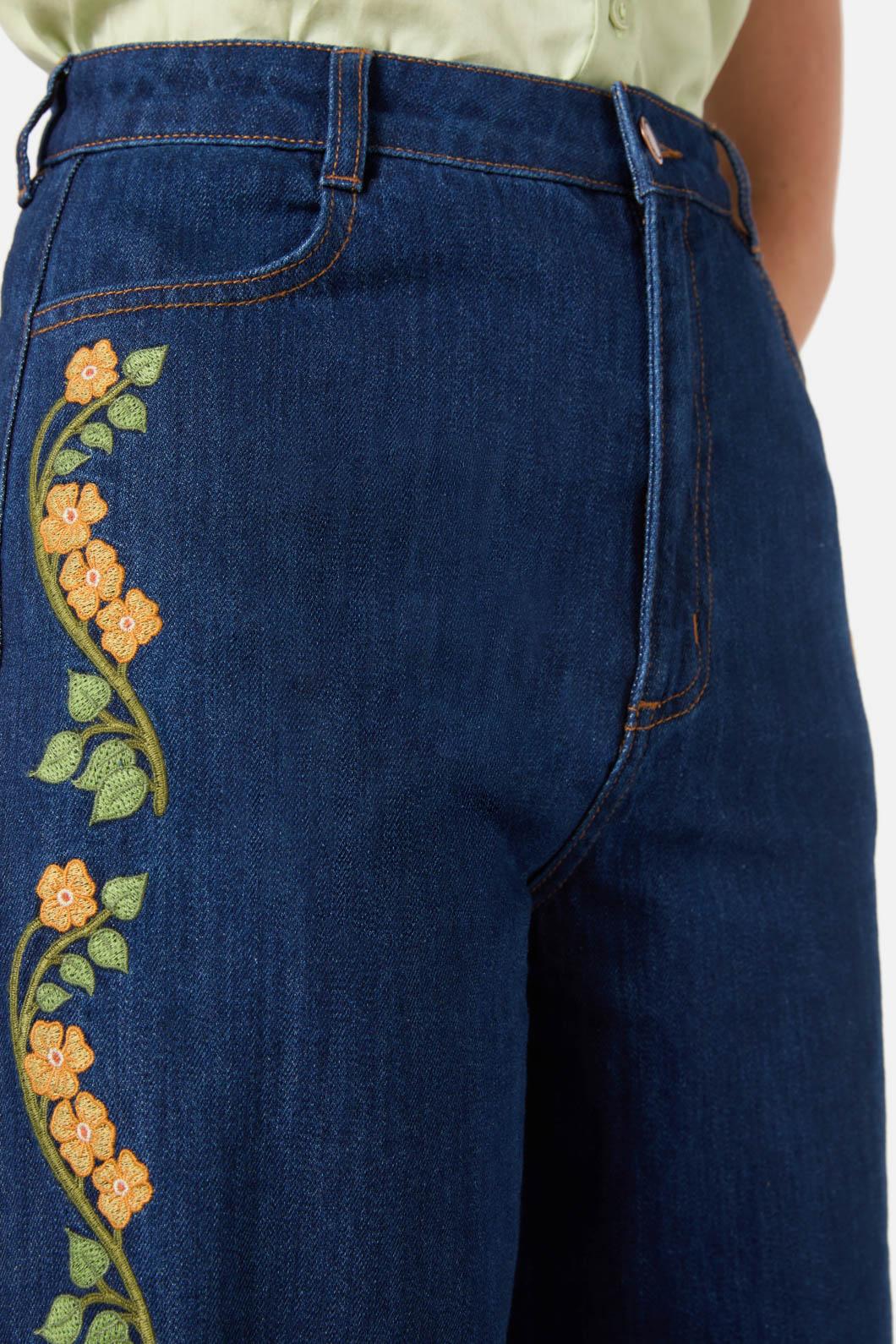 Flower Child Embroidered Jean