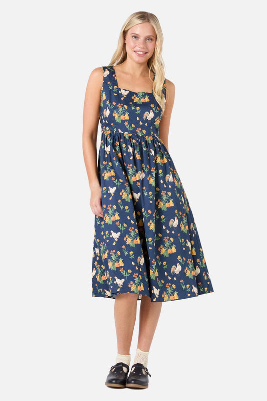 Chickens Midi Dress