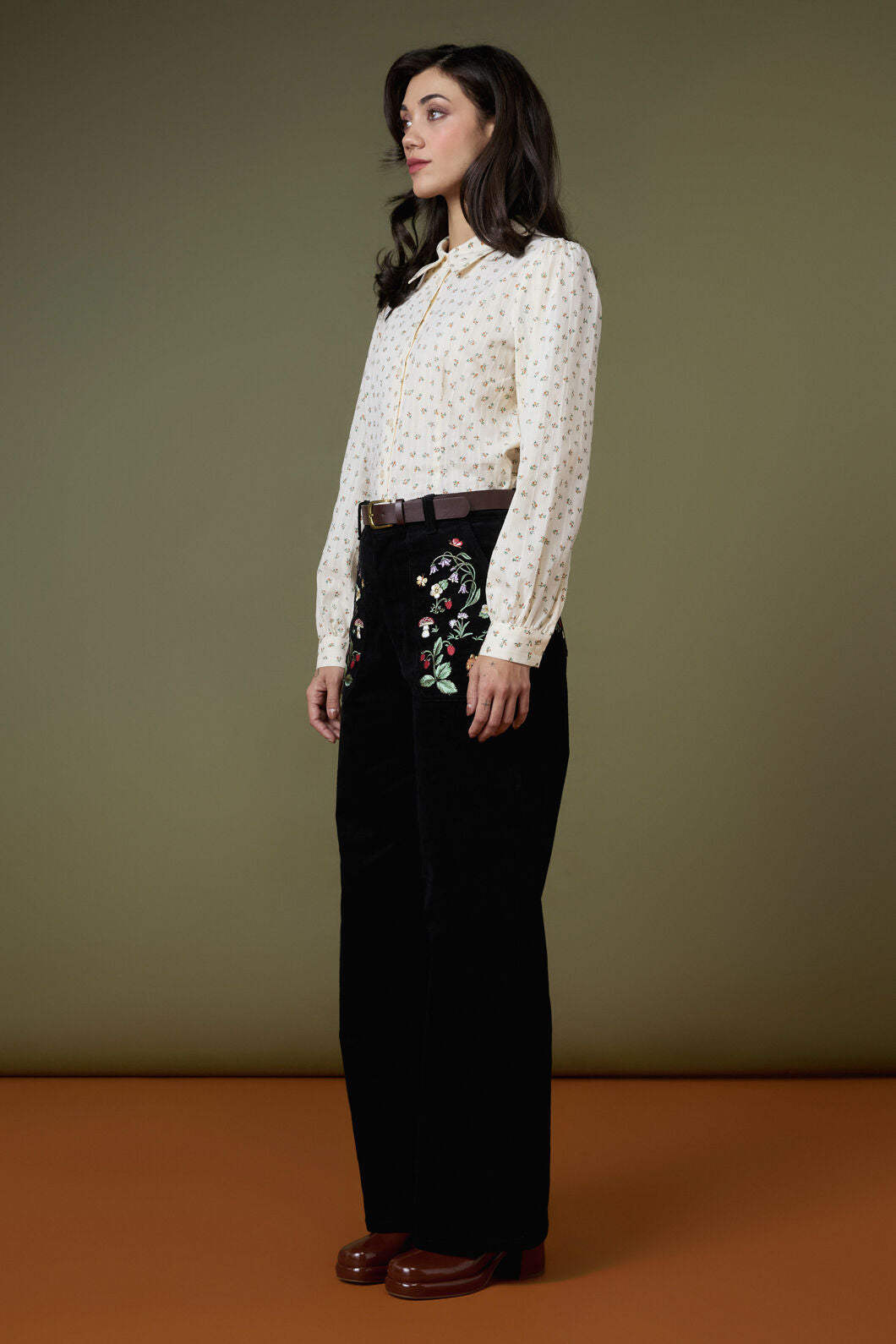 Lana Ditsy Floral Blouse