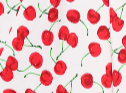 White Red Cherry Halter Swing Dress