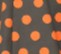 Orange Polka Dot Swing Mini Dress
